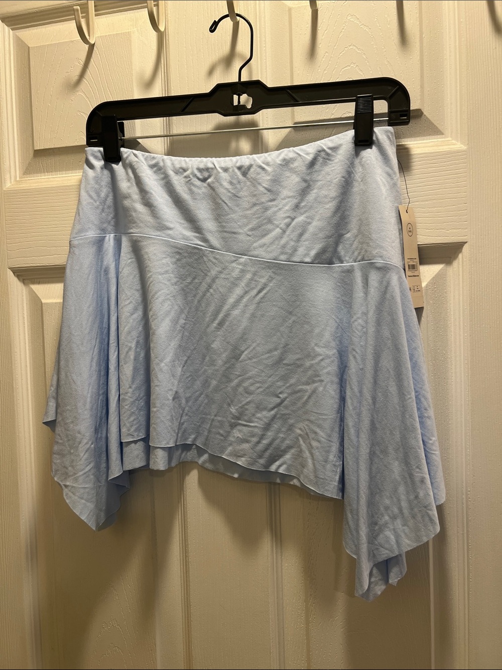 NWT No Boundaries Light Blue Asymmetrical Handkerchief Hem Skirt